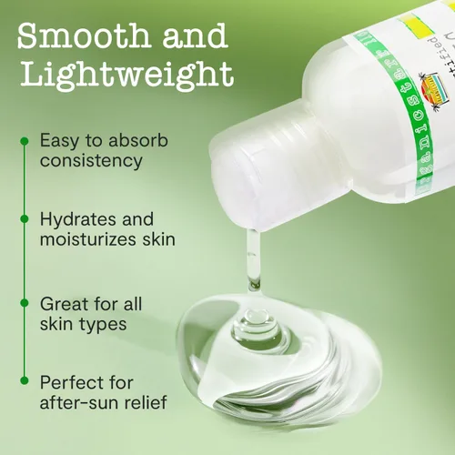 Miniatura 6 de Gel de aloe vera orgánico certificado por USDA, 12 onzas, 100% puro, prensado en frío, cosechado a mano, infundido con aceites esenciales de coco