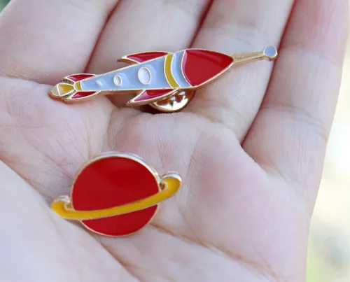 Miniatura 3 de Enamel juego de lindos prendedores para mochila, aleación, UK_B07C6P4MFM