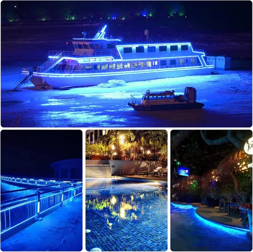 Miniatura 7 de Tira de luces LED marinas, 12 V, 6.56 pies, IP68, impermeable, luces LED subacuáticas, luz interior de barco, luces de cubierta de barco, luces