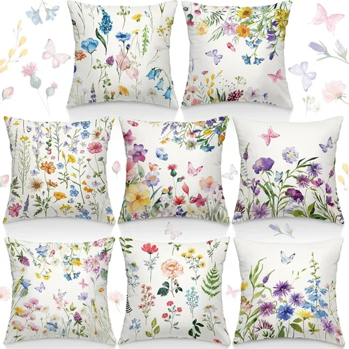 Miniatura 9 de 8 fundas de almohada de regreso a la escuela, 18 x 18 pulgadas, composición, fundas de almohada para cuadernos, fundas de almohada para el aula