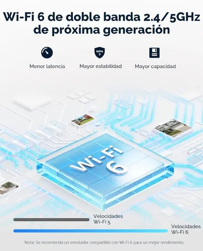 Miniatura 3 de REOLINK Cámara de seguridad para el hogar 4K, cámara exterior WiFi de 2.4/5 GHz, alimentación enchufable (DC 12V/1A), detección de seres