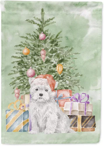 Miniatura 23 de Caroline's Treasures CK8213GF Bulldog Inglés #2 Regalos de Navidad y árbol de jardín Bandera de buzón Bandera decorativa para patio exterior, patio