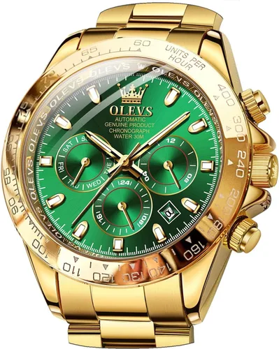 Miniatura 14 de OLEVS Relojes de esqueleto para hombre, reloj de pulsera de diamantes de lujo, automático, mecánico, automático, luminoso, impermeable