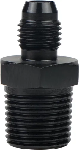 Miniatura 14 de Adaptador de manguera de tubería macho de 10AN a 1/4 NPT de aluminio recta para línea de combustible, adaptador de manguera de aluminio negro