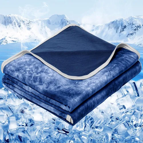 Miniatura 27 de inhand Manta refrescante (50 x 60 pulgadas), mantas refrescantes para personas que duermen con calor, absorbe el calor para mantener a los adultos