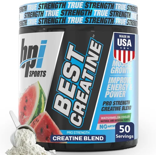 BPI Sports Best Creatine - Polvo de monohidrato de creatina para hombres y mujeres, sal del Himalaya - Fuerza, bombeo, crecimiento muscular,