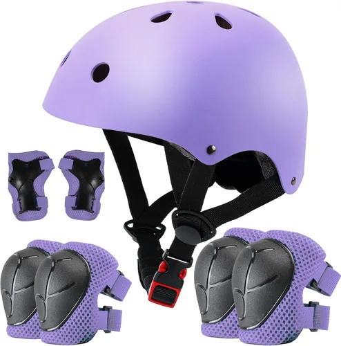 Miniatura 14 de Casco de bicicleta ajustable con gradiente de color para niños, cascos para niños pequeños para niños de 3 a 14 años, niñas, niños, jóvenes, Rosa