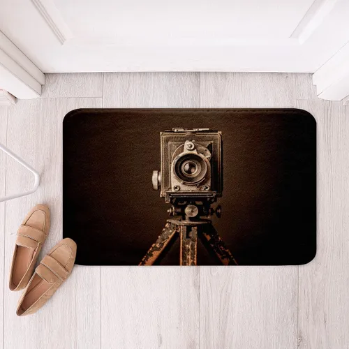 Miniatura 27 de Homewish Alfombra de baño con música de piano, notas musicales, para niños, niñas, niños, adolescentes, retro, graffiti, gris, dorado, lanudo
