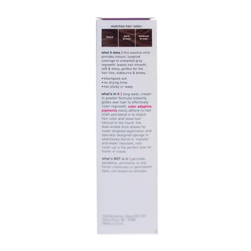 Miniatura 8 de Style Edit Barra de Retoque de Raíz para Cobertura de Cabello Gris y Marrón Oscuro, Color Temporal de Cabello, Bolígrafo de Esponja de Sombreado