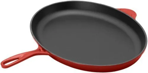 Miniatura 5 de Le Creuset Sartén ovalada de hierro fundido esmaltado de 15.75 pulgadas, llama