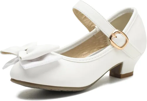 Miniatura 29 de Cadidi Dinos Zapatos de vestir para niñas con tacón de fiesta de boda Mary Jane Princess Flower Shoes (bebé/niño pequeño/niño grande)