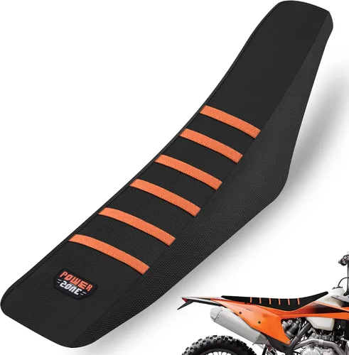 Miniatura 10 de Universal Funda de Asiento para Moto de Cross - Fundas de Asiento de Goma Suave Acanalada para Motocross Enduro Azul