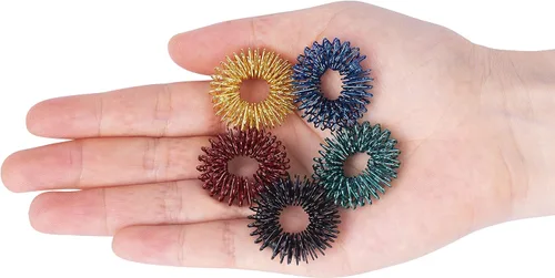 Miniatura 7 de Mr. Pen - Anillos sensoriales con puntas, paquete de 10, tonos de joya, juguetes sensoriales para aliviar el estrés, anillo para ansiedad