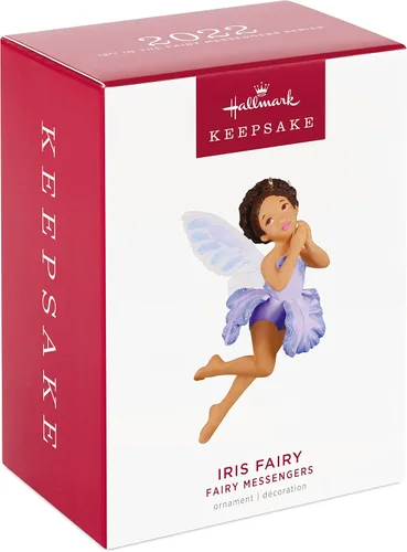 Miniatura 3 de Hallmark Keepsake Adorno de Navidad de plástico 2022, hada mensajeros iris hada