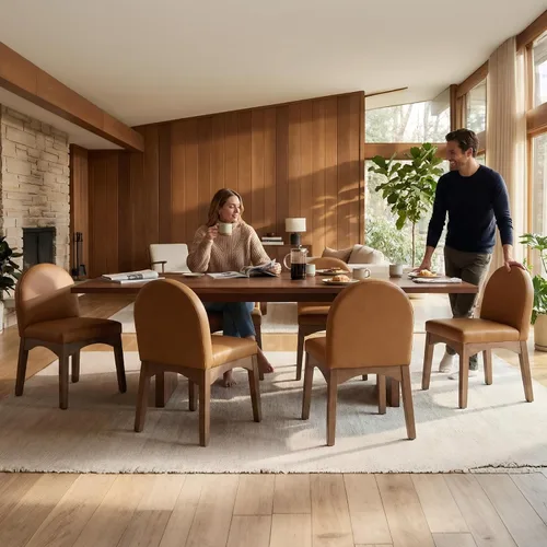 Miniatura 16 de HNY Juego de 2 sillas de comedor modernas de mediados de siglo, sillas de comedor tapizadas de tela de lino, sillas de cocina sin brazos con patas