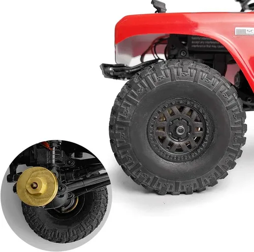 Miniatura 5 de RCLions 4 unids Heavy Duty latón rueda hexagonal adaptador 0.197 in para AXIAL SCX24 AXI90081 AXI00001 AXI00002 1:24 RC Crawler Actualizaciones