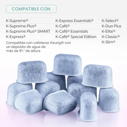Miniatura 3 de Soporte para filtro de agua y 12 filtros de agua para Keurig K-Compact, K-Duo Hot & Iced, K-Duo, K-Duo Essentials, K-Latte - para uso en todas