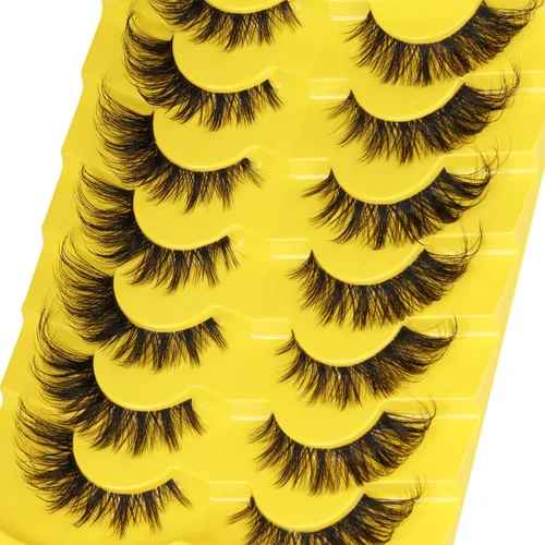 Miniatura 3 de Pestañas de zorro, pestañas postizas, pestañas de aspecto natural, pestañas de banda transparente de 20 mm, pestañas de visón de ojo de gato