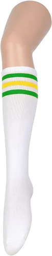 Miniatura 4 de Century Star - Calcetines altos hasta la rodilla para mujer con rayas finas y atléticas, calcetines altos para deportes al aire libre