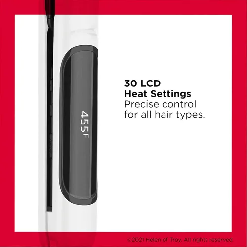 Miniatura 3 de REVLON Crystal C + plancha digital de cerámica para el cabello, brillo de larga duración y menos encrespamiento, (1 pulgada)