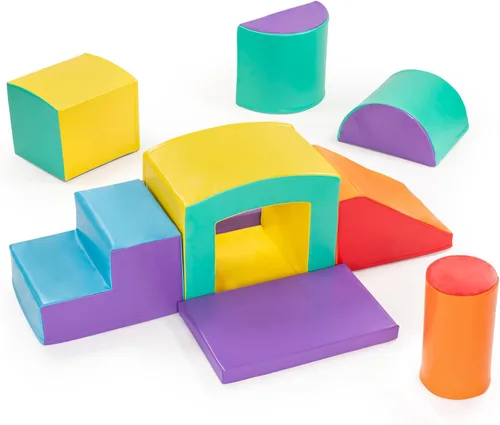 Miniatura 9 de New Bounce Juguetes de escalada para niños pequeños, juego suave para niños, bloques de escalada de espuma, equipo de gimnasio suave y seguro, ideal