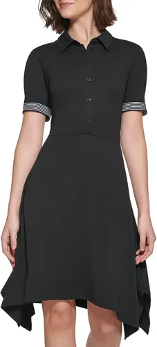 Miniatura 2 de Karl Lagerfeld Paris Vestido largo con camiseta de algodón de gran tamaño para mujer