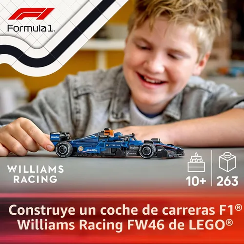 Miniatura 2 de LEGO Speed Champions Williams Racing FW46 F1 - Juego de construcción para niños, niños y niñas, a partir de 10 años, auto de juguete para fanáticos