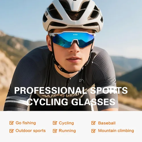 Miniatura 6 de suoso Gafas de sol deportivas de ciclismo para hombre: gafas de sol polarizadas ligeras con protección UV para jóvenes, béisbol, softbol, correr