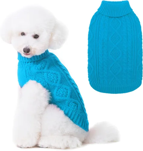 Miniatura 32 de BINGPET Suéter de Punto Térmico para Perros Pequeños, Medianos y Grandes, Abrigo de Invierno para Perros y Gatos, Conjuntos de Sudaderas Cálidas
