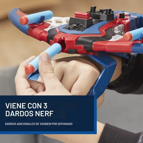 Miniatura 5 de Marvel Spider-Man Web Shots Spiderbolt NERF - Juguete lanzador motorizado, dispara dardos, 3 dardos, niños de 5+ años (exclusivo de Amazon)