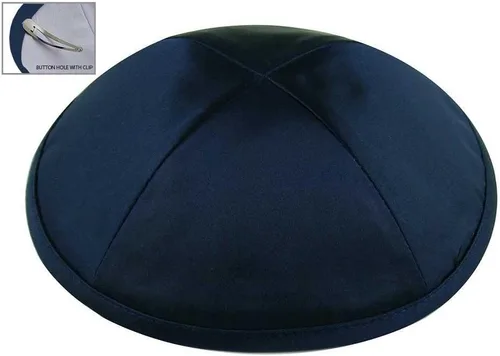 Miniatura 5 de Zion Judaica Deluxe Satin Kippot Bulk Packs Kippas o Kippa Individual Incluye Clips Kipa Gratis