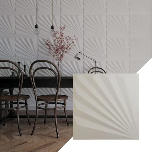 Miniatura 17 de Ekena Millwork WP20X20AAWH 19 5/8 pulgadas de ancho x 19 5/8 pulgadas de alto Aire EnduraWall Decorativo 3D Panel de Pared Cubre 2.67 pies cuadrados