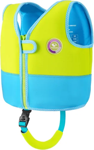 Pottwal Chaleco de natación para niños - Chaqueta de natación - Hecho de neopreno y EPE - con correa ajustable en la entrepierna Verde