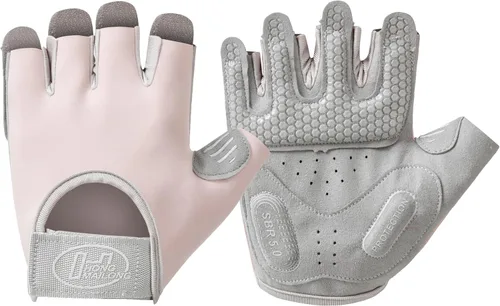 SUJAYU Guantes de entrenamiento para mujeres y hombres, guantes antideslizantes sin dedos para levantamiento de pesas, guantes de entrenamiento para