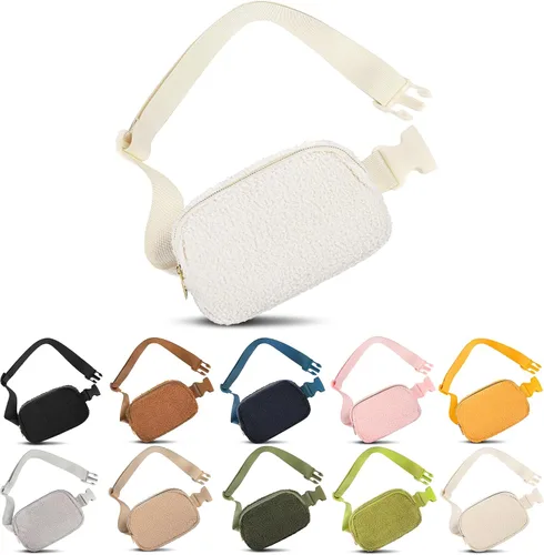 Miniatura 31 de Bolsa de Cintura Frenou Riñonera de Moda para Mujeres y Hombres, Riñonera con Correa Ajustable para Regalo, Riñonera para Viaje, Correr, Senderismo