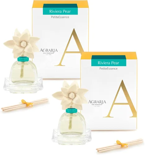 Miniatura 23 de Agraria Juego de difusor de varillas de bálsamo, Air Essence y Petite Essence Luxury Fragrance Duo con aceites esenciales naturales, flores de sol
