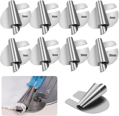 Miniatura 4 de Pie Universal de Dobladillo Enrollado para Coser - Pie de Presión de Dobladillo Ancho de 3-8mm, Accesorio de Costura Curvo de Dobladillo