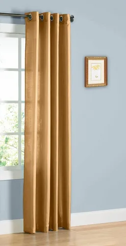 Miniatura 12 de 1 cortina de seda sintética para ventana, panel sólido de 55 x 63 pulgadas, 84 pulgadas, 95 pulgadas y 108 pulgadas de largo, ojales de bronce Negro