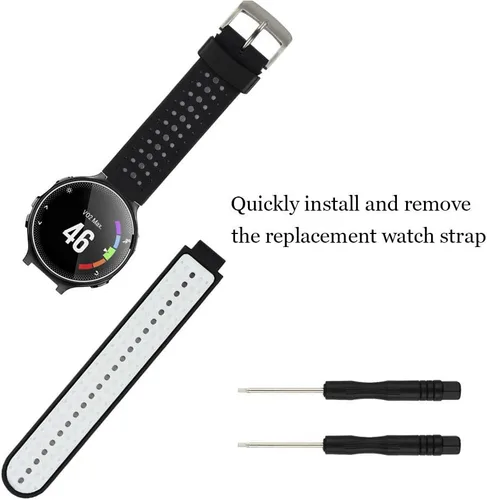 Miniatura 2 de Para Garmin Forerunner 735XT/220/230/235/235 Lite/620/630 de silicona de repuesto para reloj de pulsera Garmin Forerunner 235 Smartwatch hombres