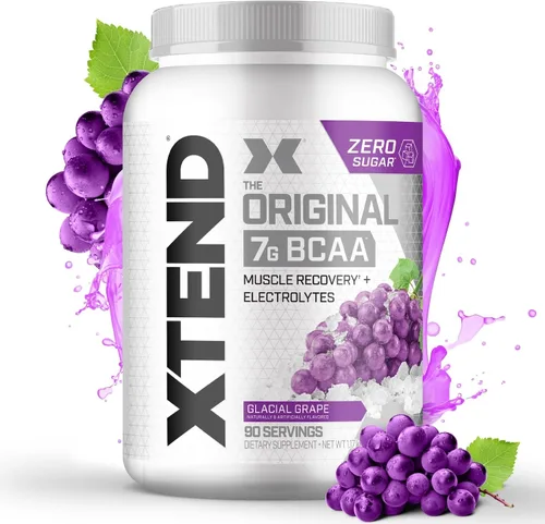 Miniatura 7 de XTEND Original BCAA - Polvo de Frutas Knockout Punch Bebida de recuperación muscular post entrenamiento sin azúcar con aminoácidos 7 g de BCAA