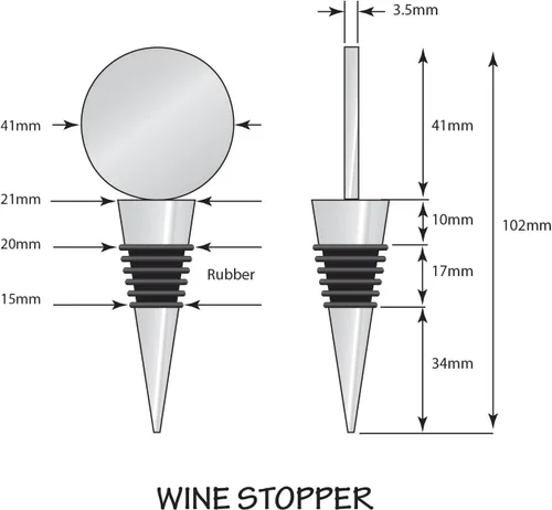 Miniatura 3 de Siskiyou Sports NCAA unisex Wine Stopper