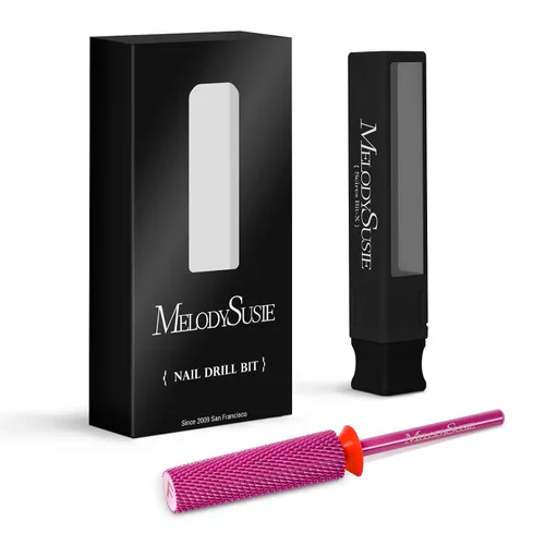 Miniatura 9 de MelodySusie Brocas de uñas cónicas superlargas, brocas de tungsteno de carburo de 3/32 pulgadas, adecuadas para manicura, pedicura, cutícula