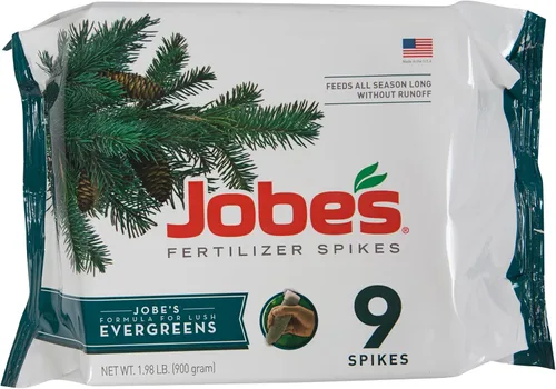 Miniatura 2 de Espinas fertilizadoras para hoja perenne de Jobe’s 13-3-4 fertilizante con tiempo de liberación para junípero, ciprés y todos los otros árboles