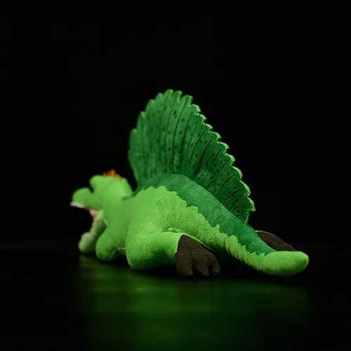 Miniatura 8 de lilizzhoumax Spinosaurus - Juguetes de peluche realistas de espinosaurio verde, animales de peluche suaves, juguetes realistas de 17.71 pulgadas
