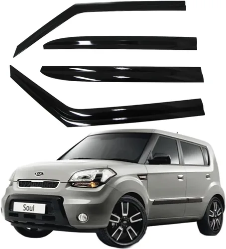 Miniatura 6 de AUTOCLOVER - Juego de 6 protectores de lluvia con cinta adhesiva para Kia Soul 2020 2021 2022 2023 2024 2025 / deflectores de ventana, persianas