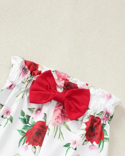 Miniatura 88 de Kucnuzki Conjunto de ropa para bebé niña pequeña, camisa de manga con volantes, pantalón floral, ropa de otoño e invierno para niña