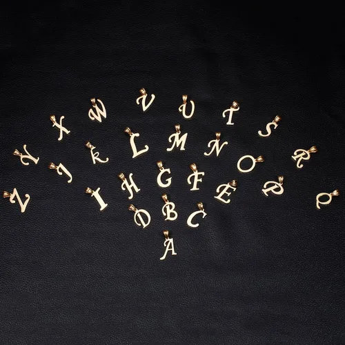 Miniatura 9 de Kalapure Colgante con inicial de oro de 14 quilates, collar con letra Alpahbet personalizado de la A a la Z, colgante con inicial, collares