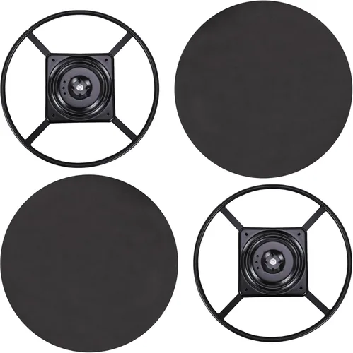 Miniatura 9 de Kit de base giratoria reclinable de 24 pulgadas, soporte de anillo de silla resistente con placa giratoria de rodamiento de bolas de 360 grados