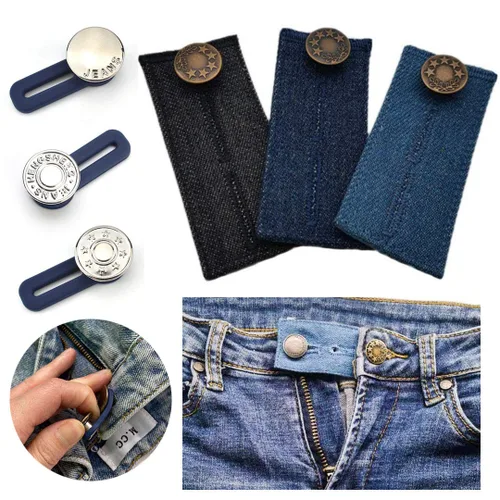 Miniatura 2 de Paquete de 6 extensores de cintura, extensores de botón de alta calidad para pantalones, extensor de pantalones para maternidad, extensor de botones