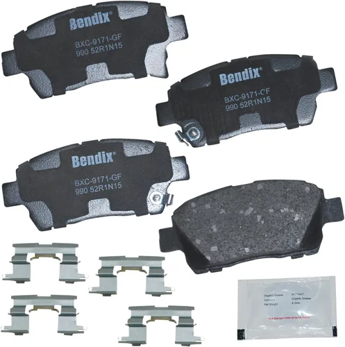 Miniatura 233 de Pastillas de freno delanteras cerámicas Bendix Priority1 CFC2302 para Hyundai Elantra 2021, Sonata 2022-2020, Kia K5 2023-2021